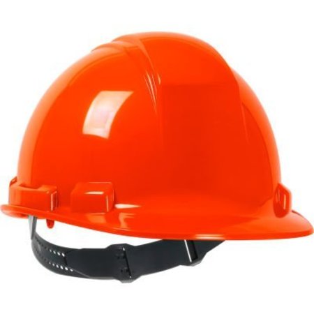 PIP Whistler Cap Style Hard Hat HDPE Shell, 4-Pt Textile Suspension, Pin-Lock Adjustment, Hi-Vis Orange 280-HP241-31